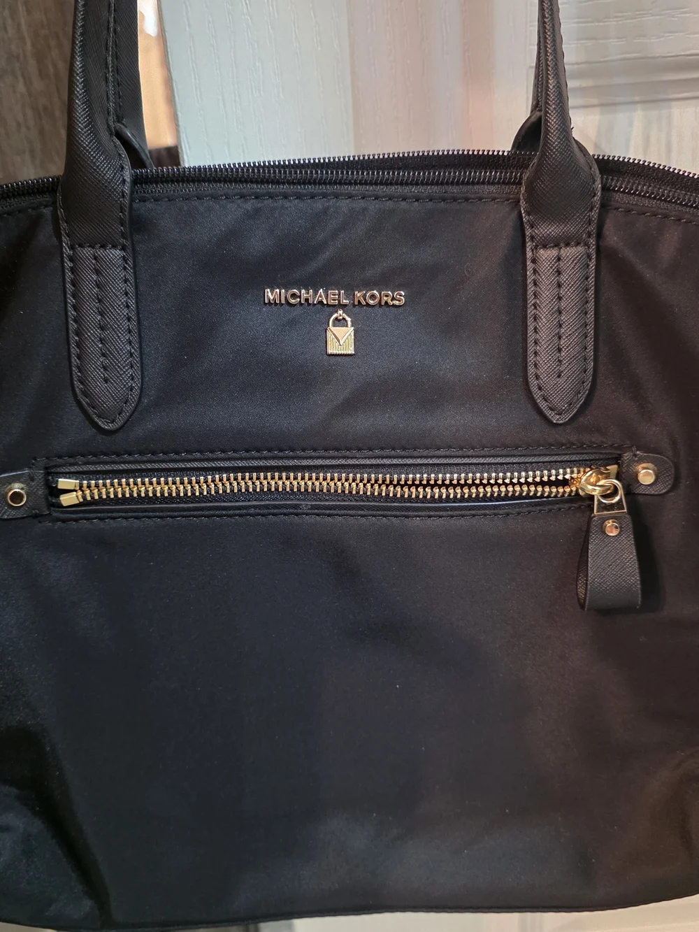 Michael Kors Black Nylon Tote Bag